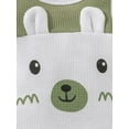 thumbnail image 5 of WIBACKER 0-18M Baby Boys Cartoon Bear Long Sleeve Jumpsuit and Hat Spring Fall Outfits Clothes, 5 of 8