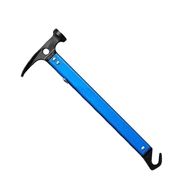 EeaseMX Estaca de aluminio para toldo de exterior, mazo de aleación de aluminio, martillo para tienda de campaña (azul)