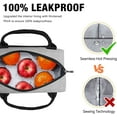 thumbnail image 4 of Aosbos Leakproof Reusable Lunch Bags for Women Insulated Lunch Tote Light Grey, 4 of 7