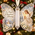 thumbnail image 5 of Christmas Cash Gift Butterfly Ornament, Acrylic Holiday Money Holder Ornament with Built-in Clear Compartment, Hanging Christmas Tree Cash Holder, Decor for Christmas Tree, Window, Car, Holiday Gift, 5 of 8