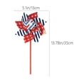 thumbnail image 3 of Elainilye Patriotic Wind Spinner, 14 Inch 4th July Red White Blue Pinwheel Garden Decor - Outdoor Lawn Decoration Kids Toy with Weatherproof Design, C, 3 of 6