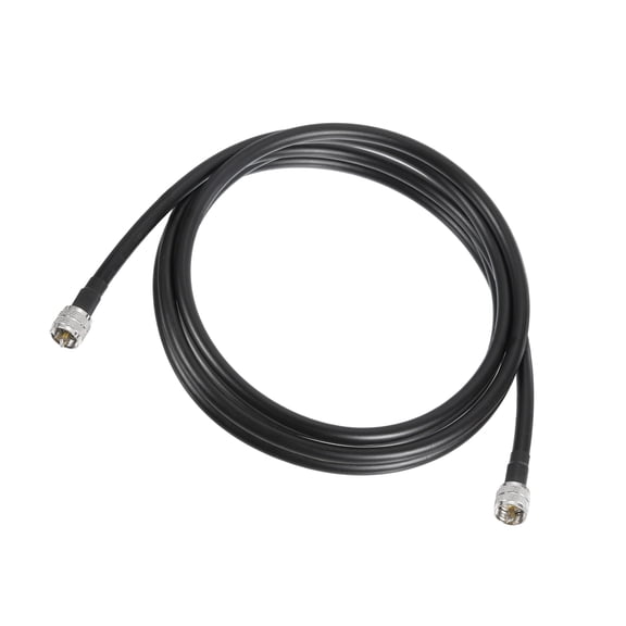 Cable coaxial UHF macho a UHF macho de 50 Ohm RG8 3 metros/9.8 pies 10 mm de baja pérdida para radios, antenas, medidor SWR