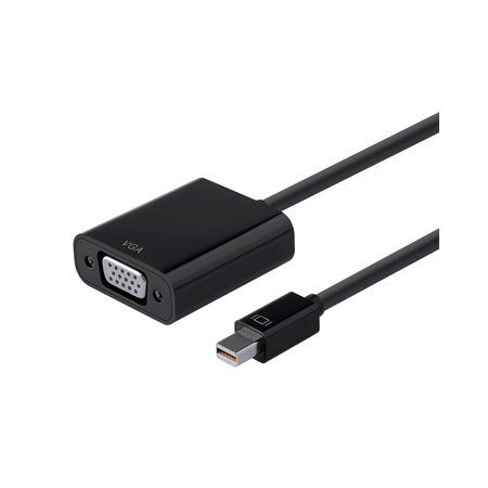 UPC: 0889028008041 | Monoprice Mini DisplayPort 1.2a / Thunderbolt to VGA Active Adapter Black 112786