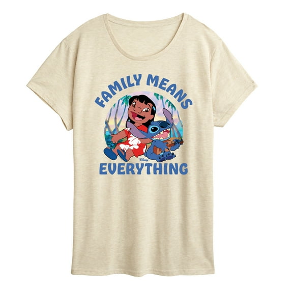 Lilo & Stitch - Family Means Everything - Women's Short Sleeve Graphic T-Shirt