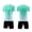 Mint Green, variant on Men's 2 Piece Athletic Tracksuit Set Gradient Short Sleeve Crewneck Shirt and Drawstring Shorts Uniform Sportswear for Soccer Running Gym Workout