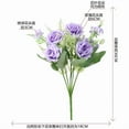thumbnail image 4 of suxuMhao Artificial Flowers, 1 Piece Combination Fake Flowers (30×18cm, Light Yellow) - Ideal Plastic Flowers/Fake Flowers for Outdoors & Indoors, Perfect for Wedding, Photography, Home Decoration​, 4 of 5