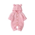 thumbnail image 4 of MANHUJI 18-24 Months Girl Clothing Warm Boy Baby Jumpsuit Infant Girl Outwear Knit Winter Coat Hooded Boys Coat&Jacket Sleepers Preemie Baby Girl Clothing Baby Clothes Girl (Pink,66), 4 of 6