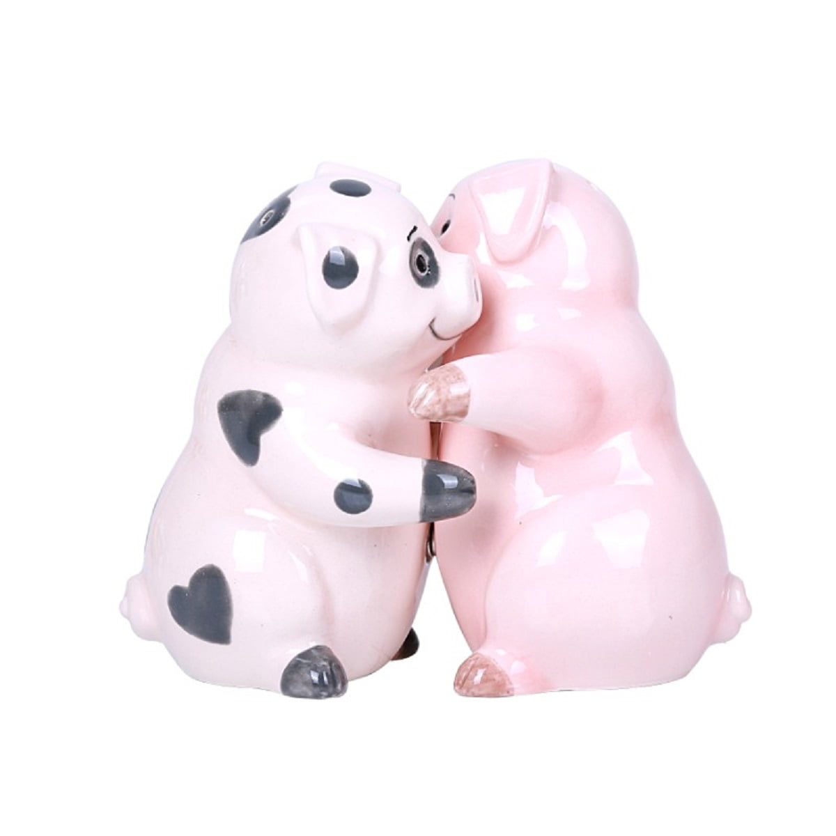 Hugging Pigs Ceramic Salt and Pepper Shakers Magnetic - Walmart.com