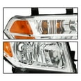 thumbnail image 5 of HOUGEET Headlights Assembly Replacement Fit for 2005-2008 Nissan Frontier Fit for 2005-2007 Nissan Pathfinder, Headlamps w/Chrome Housing Amber Reflector Driver and Passenger Side, 5 of 11