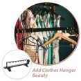 thumbnail image 4 of HEALEEP 1Pack Rectangular Clothes Hanger Rack 40.00X12.00X9.00Cm Black For Home Use, 4 of 8