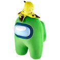 thumbnail image 1 of Peluche Among Us 12' PMI International Verde Lima Con Gorro de Banana Pelada, 1 of 2