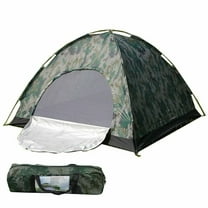SSyao Portable Outdoor Camping 2 Person Waterproof Hiking Folding Dome Tent Camouflage