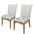 thumbnail image 2 of Gaeub Cute Gnome Bee Collects Honey Square Chair Seat Covers, Stretch Fitted Printed Chair Seat Cushion Cover for Kitchen, Office - One Size, 2 of 9