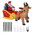 thumbnail image 2 of Papá Noel Inflable De Navidad De 7.2 Pies ANGGREK Decoración De Patio Con Luces LED, 2 of 7