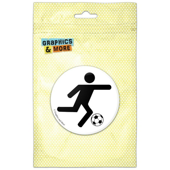 Soccer Symbol Pinback Button Pin Badge