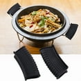 thumbnail image 4 of 1 Pair Hot Pot Gripper Ultra-Thick Hanging Hole Design Super Soft Non-Slip Multipurpose Heat-Resistant Silicone Hot Pan Gripper Plate Dish Lifter Gadget Home Supplies, 4 of 10
