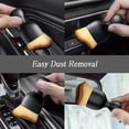 thumbnail image 7 of Vaupan Car Detailing Brush, Black Handle Yellow Small Soft Hair Brush, Car Interior Cleaning Brush Soft Bristles Dusting Tool for Auto Vents, Office Computer Keyboard Crevice Scratch Free (2 Pcs), 7 of 7