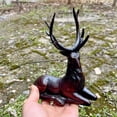 thumbnail image 2 of Pure Copper sitting deer Statue Sculpture, Brass deer Statuette Figurine Modern Home Decor Office Lucky Feng Shui statue Ornaments Crafts, 2 of 8