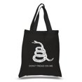 thumbnail image 1 of LA Pop Art Small Word Art Tote Bag - DONT TREAD ON ME, 1 of 2