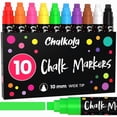 thumbnail image 1 of Marcadores de tiza Chalkola 10 con punta ancha 3 en 1 para pizarra, 1 of 6