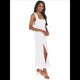 thumbnail image 1 of Vestido de Verano con Escote Cuadrado y Volantes para Mujer, Ideal para Bodas, Fiestas, Damas de y Salidas Nocturnas. Crema M, 1 of 8