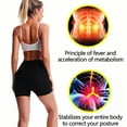 thumbnail image 4 of Women Fitness Sauna Pants Sweat Shapewear Shorts Thigh Workout Suit Waist Trainer Weight Loss Sweatsuit Exercise Legging, 4 of 6