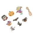 thumbnail image 1 of Wooden Slices,  Wood Cutouts 8 Sets Hand Crafted Vampire  For, 1 of 8