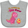 thumbnail image 3 of Inktastic Dinosaur Future Big Sister Girls Baby Bib, 3 of 4
