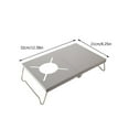 thumbnail image 2 of Portable Folding Camping Table for Outdoor Use Lightweight Aluminum Alloy Silver Color, 2 of 8