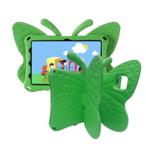TechCircle Samsung Galaxy Tab S6 Case 10.5 2019 SM-T860/T865, Kids Friendly Shockproof Butterfly Wing Kickstand Rugged Light Weight EVA Protective Cover, Green