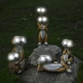thumbnail image 4 of Gmogad Solar Meerkat Garden Statue Outdoor Decor - Resin Animal Figurine with Solar Light for Yard, Patio, Courtyard - Weatherproof Handcrafted Lawn Ornament, 4 of 6