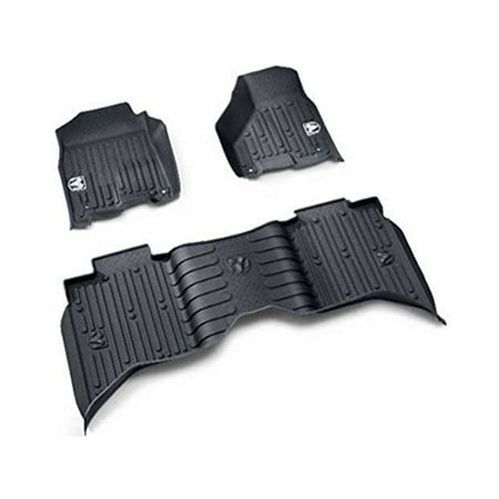 Dodge Ram Crew Cab Front Rear All Weather Slush Floor Mat Mopar