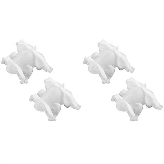 4 Moldes de Resina con Forma de Rana, Moldes de Silicona de Animales, Moldes de Resina 3D para FundicióN de Epoxi.