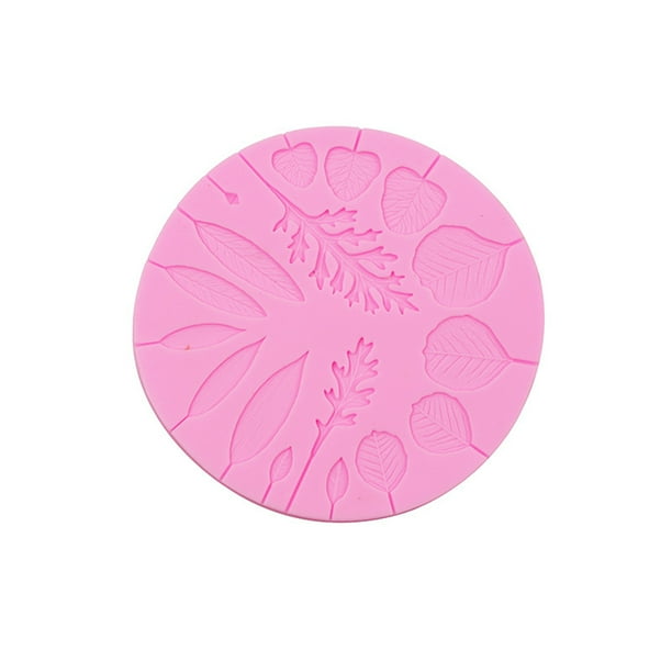 Cateissary Molde de silicona con forma de hoja de 17 rejillas DIY, de simulación de repuesto vívido e inodoro, herramienta de moldeo de molde de Herramientas y accesorios para hornear Rosa Cateissary HA081658-01