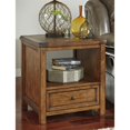 thumbnail image 1 of Ashley Furniture Table d'Appoint Carrée avec Rangement en Brun Moyen, 1 of 2