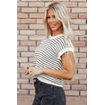 thumbnail image 4 of FOLUNSI Stylish Black Stripe Vest - Cozy & Versatile, Perfect for Any Occasion!, 4 of 8