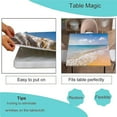 thumbnail image 3 of Elastic Edge Fitted Card Table Covers, Ocean, Beach and Tropical Sea Pattern Printed on Wrinkle Resistant Polyester Table Cover, for Holiday Family Banquet and Patio Use, Fit for 36" x 36"square table, 3 of 5