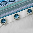 thumbnail image 4 of Feelyou Teens Mandala Aztec Black Out Curtains, Hippie Western Fashion Curtains Pack of 2 (42x63 Each), Retro Triangle Abstract Bedroom Curtains, Living Room Curtains Decor, 4 of 6