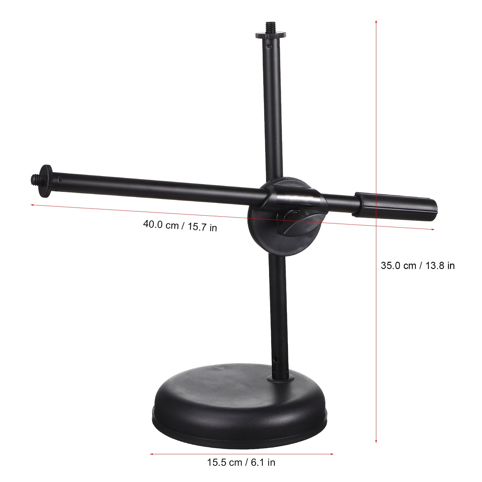ULTNICE 1 Set Adjustable Mic Holder For Microphones Plastic Round Base For Podcasting