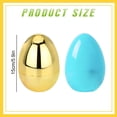 thumbnail image 3 of Fillable Metallic Easter Egg, Large 6 Inch Empty Plastic Surprise Eggs, Easter Themed Hunt Rewards Basket Stuffers Fillers Filling Treats Party Favor, 1 Pcs, 3 of 9