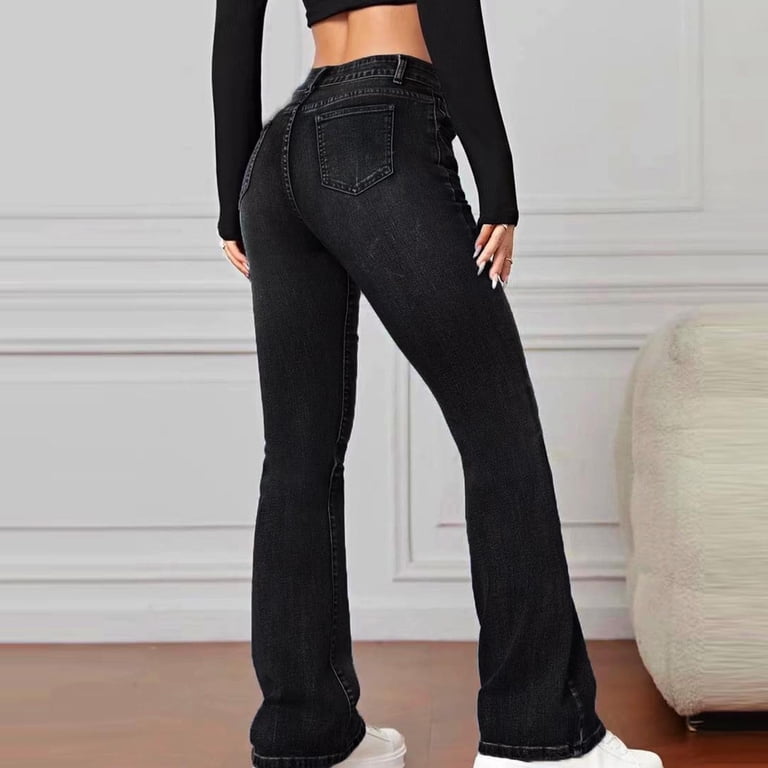 fall wedding guest dresses under $50 Stella Mid Rise Flare Jean main image 0