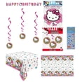 thumbnail image 1 of Paquete de artículos para fiestas de cumpleaños de Hello Kitty con pancarta y más, 1 of 9