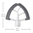 thumbnail image 3 of 4.5/5 Quart Flex Edge Beater for KitchenAid Tilt-Head Stand Mixer with Flexible Silicone Edges Bowl Scraper, 3 of 5