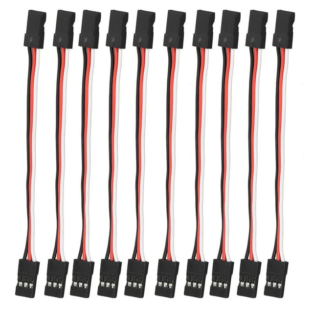 10PCS 3 Pin Servo Extension Cable Model Brass Core Extension Cable For Car Servo Driver Connection Line Brass Inner Core