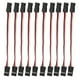 thumbnail image 1 of Cable De Extensión Servo, Conector De 3 Pines Tamaño Estándar Buena Conductividad Eléctrica Línea De Servocontrolador De Automóvil RC Para Modelos De Aviones Y Robots, 1 of 7