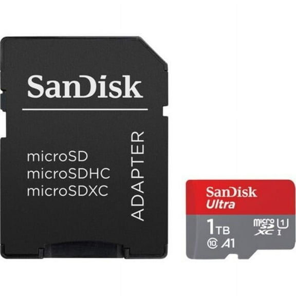 1TB 150MBs C10 UHS U1 & A1 Ultra MicroSDHC Memory Card with Adapter