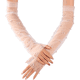 thumbnail image 2 of Guantes largos de boda Guantes de novia Longitud del codo Verano Guantes sin dedos para mujeres y niñas, 2 of 5
