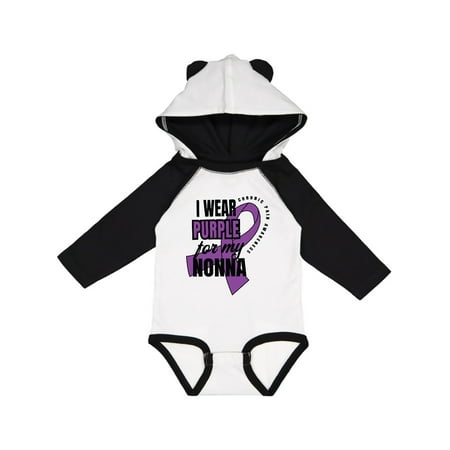 

Inktastic Chronic Pain I Wear Purple For My Nonna Gift Baby Boy or Baby Girl Long Sleeve Bodysuit