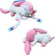 thumbnail image 2 of Sleeping Carton Pillow Pocket Monster Animal Squish Evolutions Plush Toy Stuffed Soft Plushies Cuddly Doll for Children(13.8inch,Pink), 2 of 4