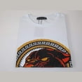 thumbnail image 4 of Men LAVERITA European Fashion Crew Shirt Short Sleeve Lion Medallion 94453 White, 4 of 10